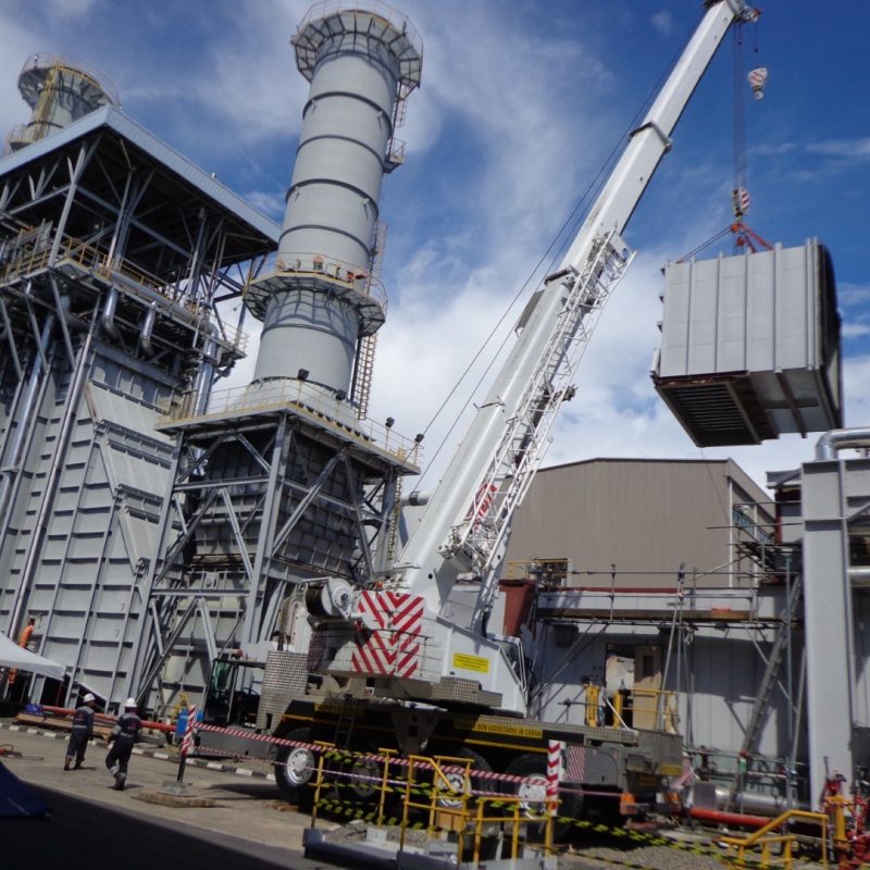 Gas turbine - Install inlet section