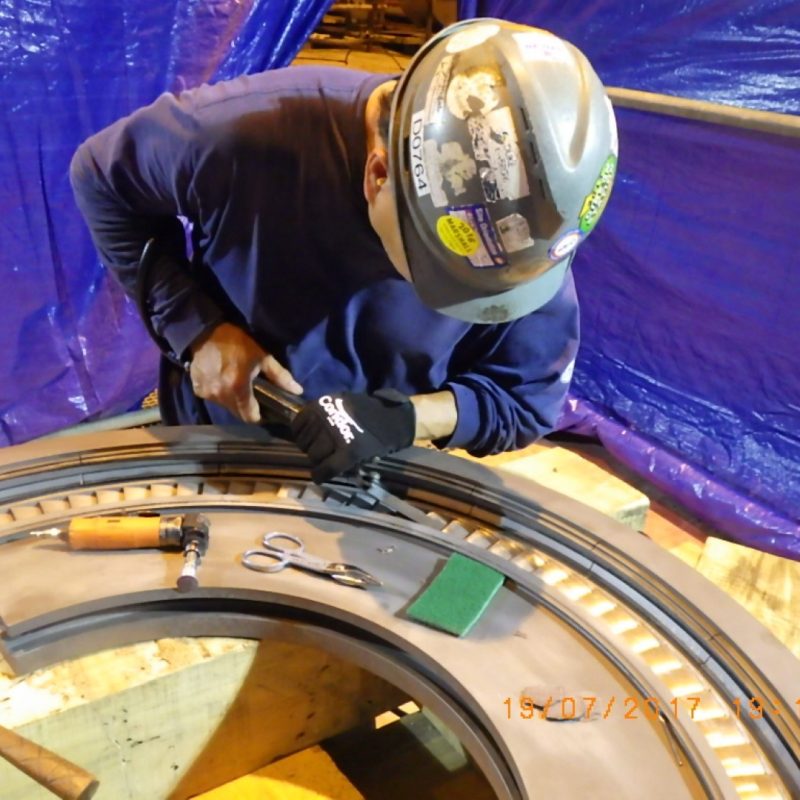 Steam turbine - Repair diaphragm